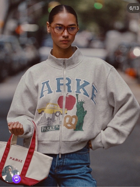Parke Sweaters - Parke NYC Graphic Zip Up L/XL